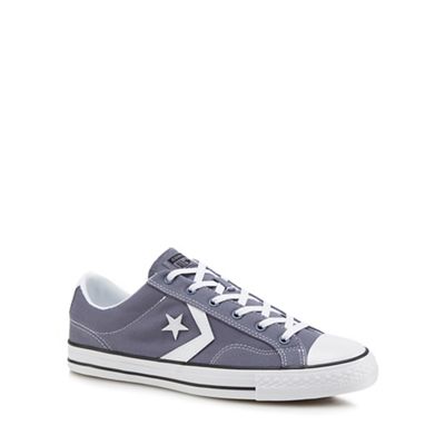 Converse - Grey 'Star Player' lace up trainers