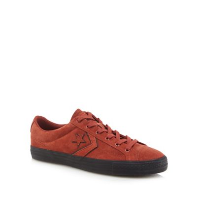 Converse - Dark orange suede 'Star Player' trainers