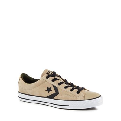 Converse - Camel suede 'Star Player' trainers