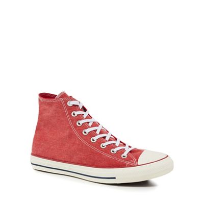 Converse - Red canvas 'Chuck Taylor All Star' hi-top trainers