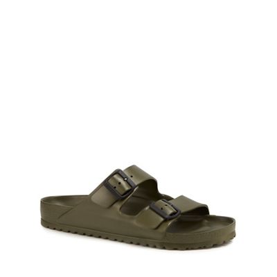 Birkenstock - Khaki 'Arizona Eva' double strap sandals