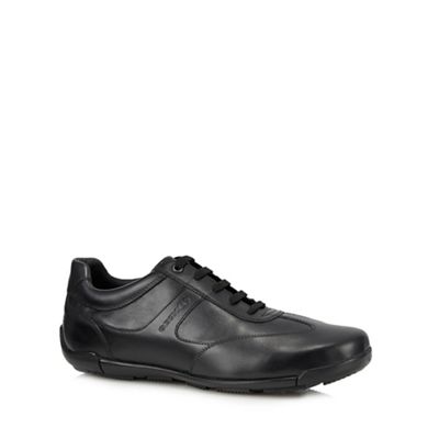 Geox - Black leather 'Edgware' trainers