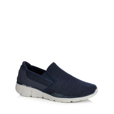 Skechers - Navy knit 'Equalizer 3.0' slip-on trainers