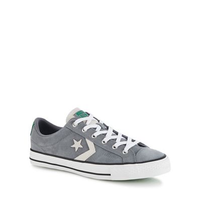 Converse - Grey suede 'Star Plater' trainers