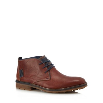 Rieker - Tan leather chukka boots