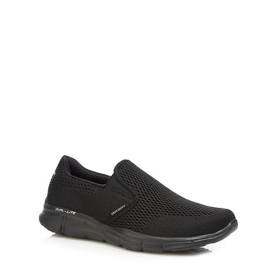 Skechers - Black 'Equalizer Double' slip on trainers
