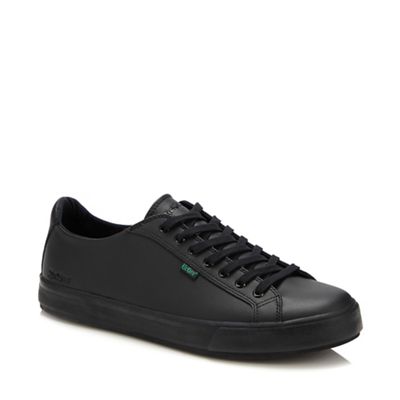 Kickers - Black leather 'Tovni' trainers