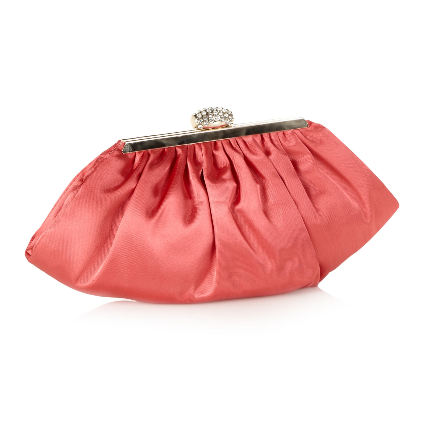 No. 1 Jenny Packham Designer dark peach diamante frame clutch bag