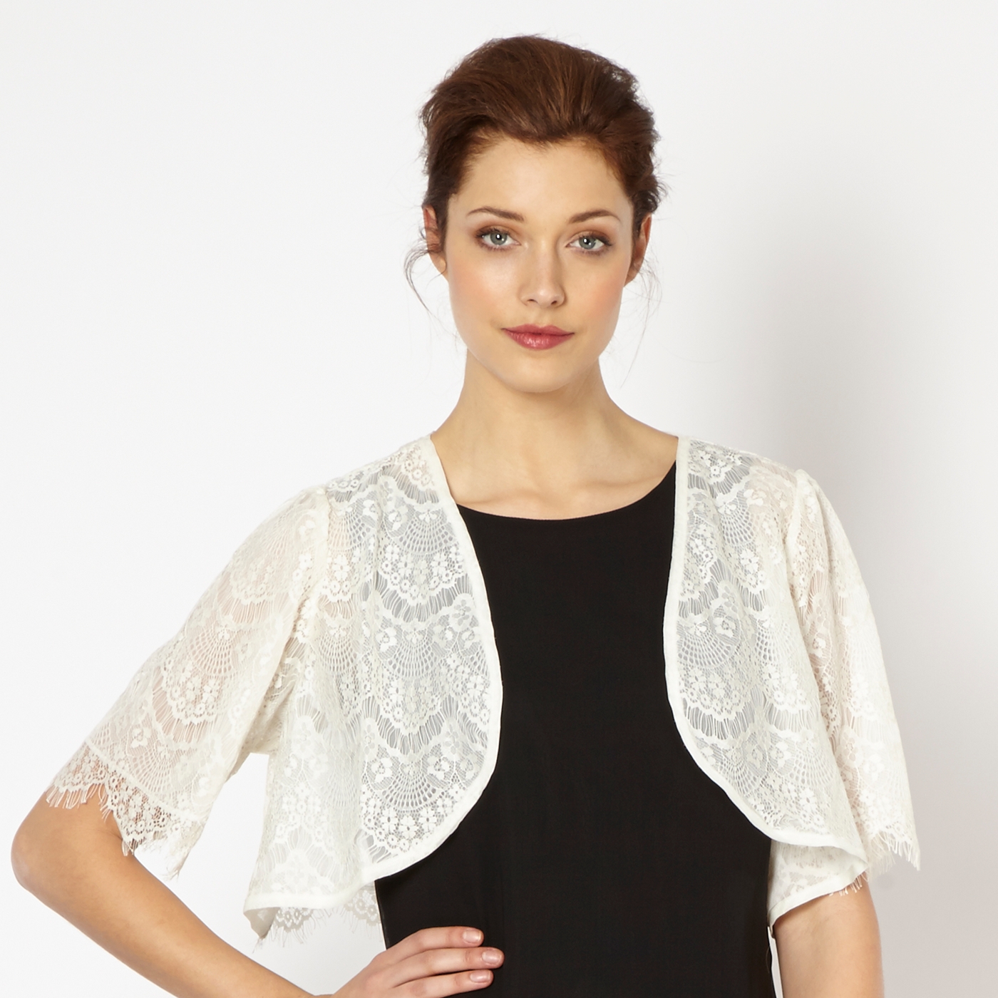 Debut Ivory lace bolero