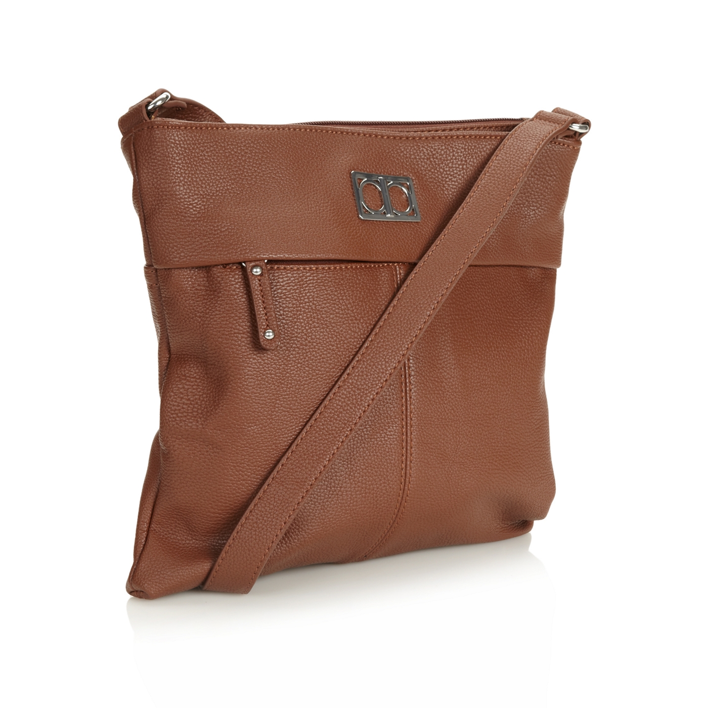 The Collection Tan cuff cross body bag