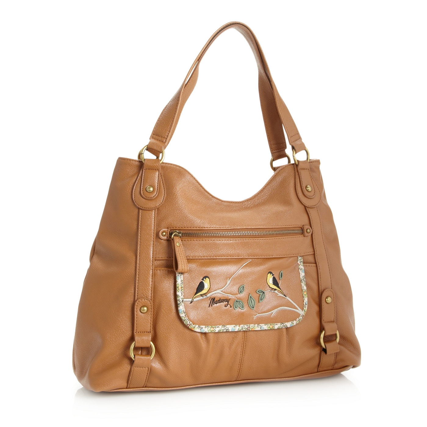 Mantaray Tan birds tote bag