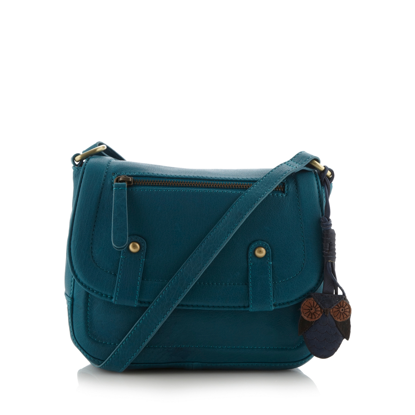 Mantaray Turquoise zip detail cross body bag