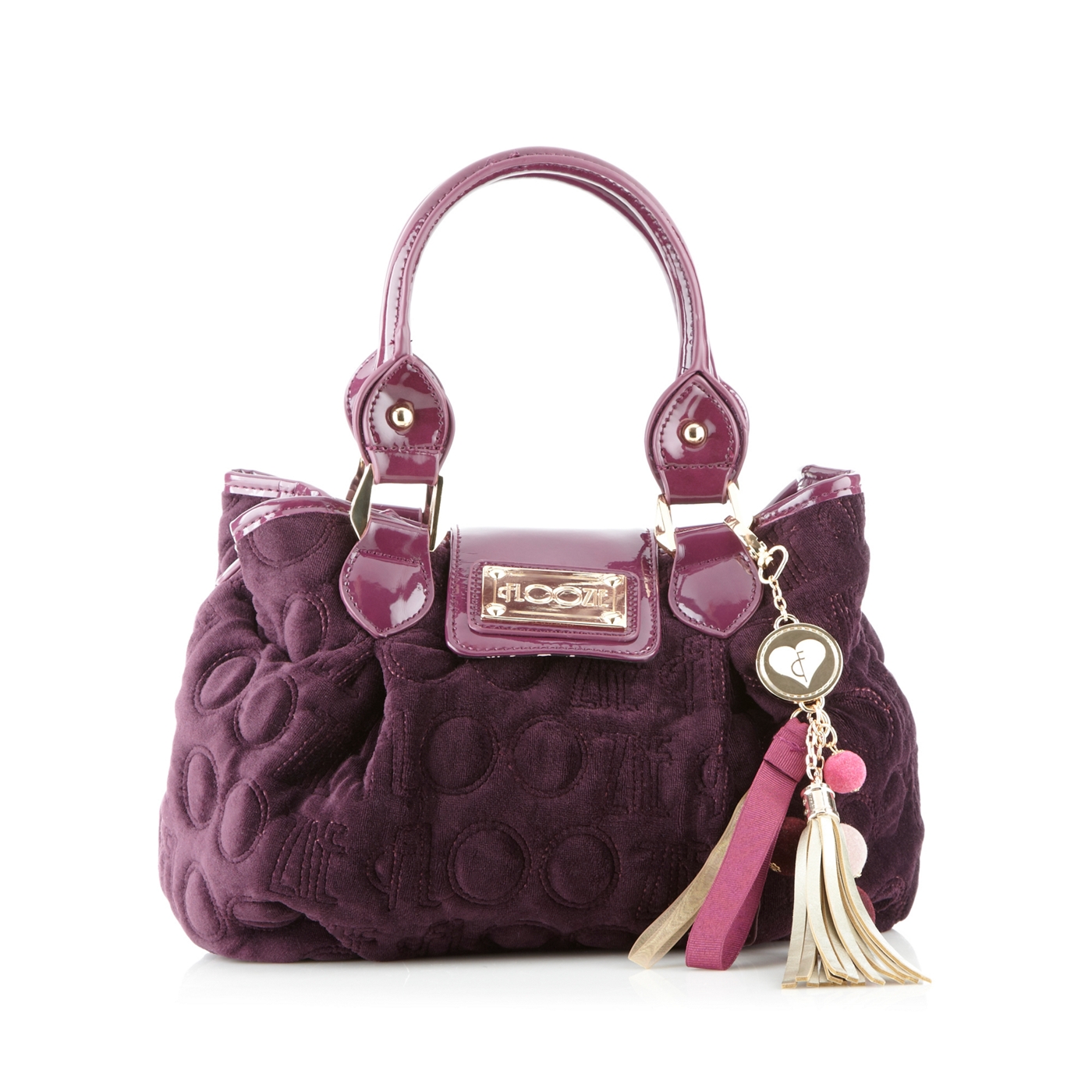 Floozie by Frost French Purple velour grab bag