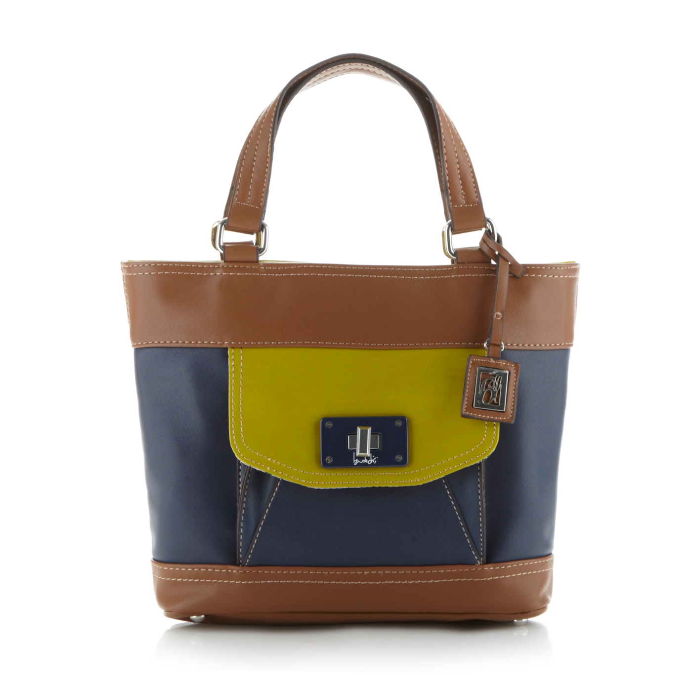 Principles by Ben de Lisi Designer navy colour block grab bag