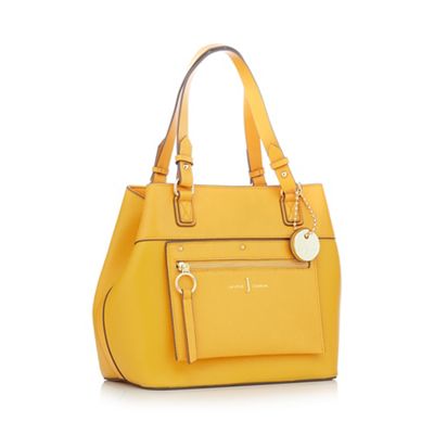 J by Jasper Conran - Yellow zip panel small shoulder bag