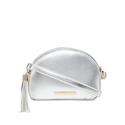 debenhams silver clutch bag