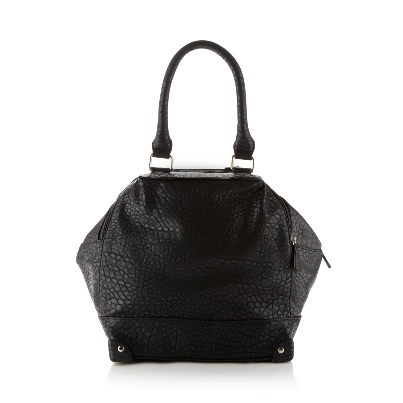 H by Henry Holland Designer black grained grab bag