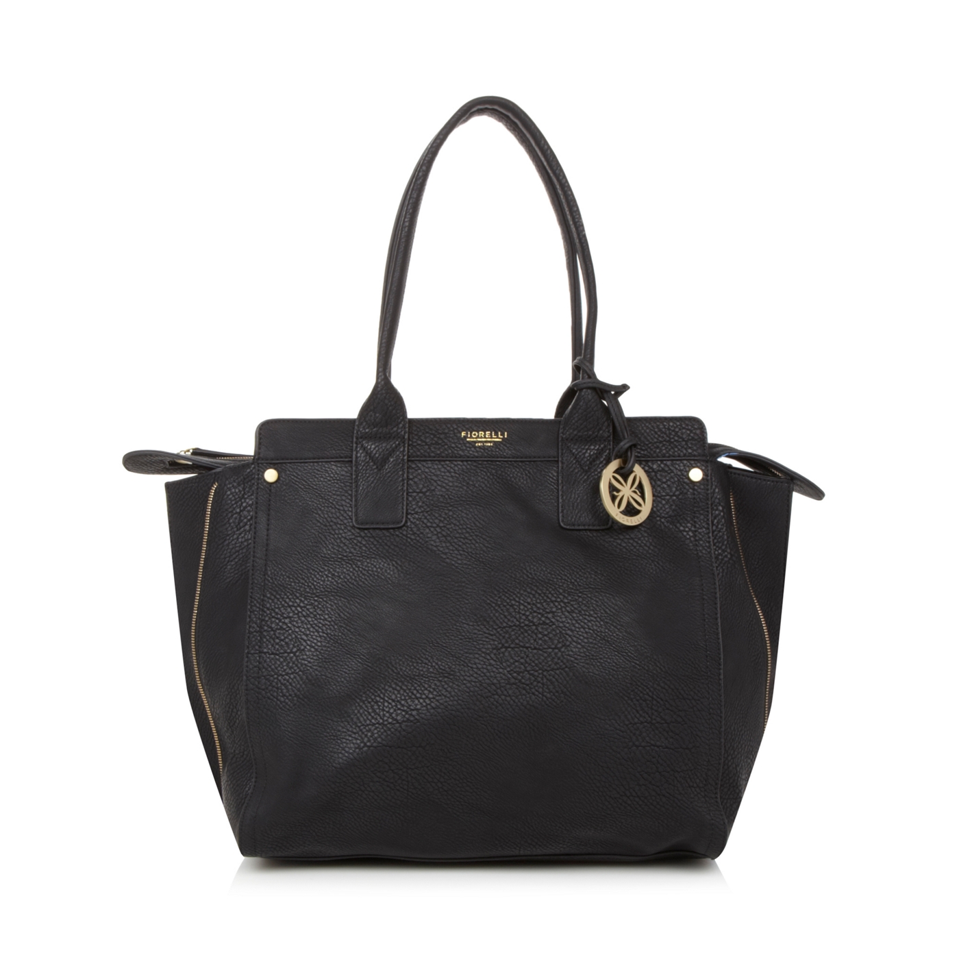 Fiorelli Black zip side tote bag