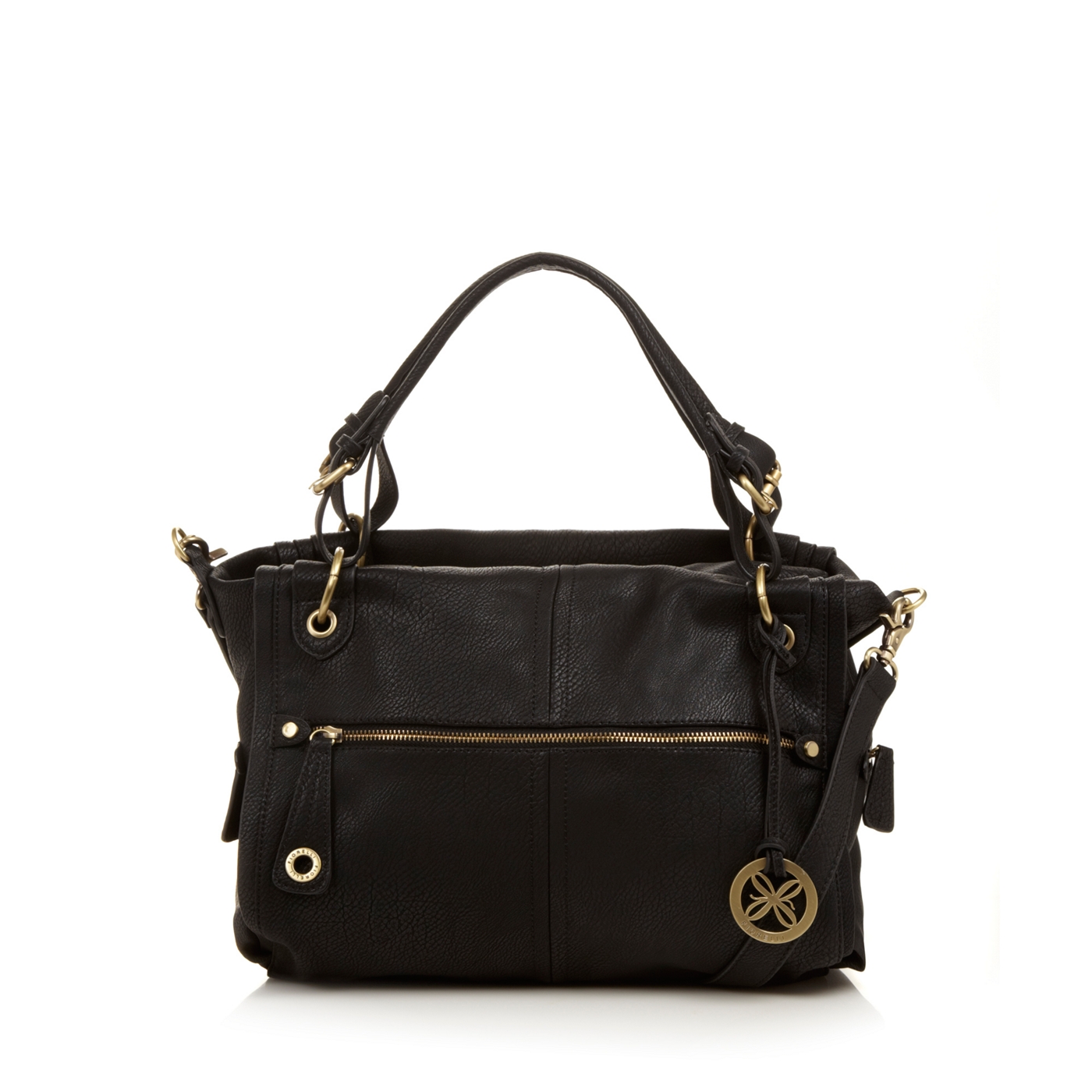 Fiorelli Black grained slouch tote bag