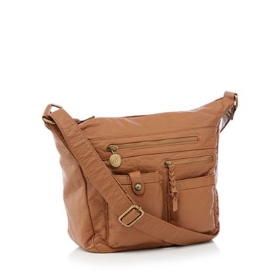 Mantaray - Tan multi pocket hobo bag