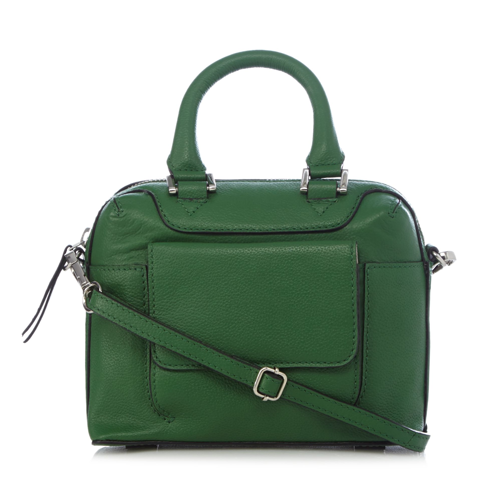 The Collection Womens Green Mini Leather Grab Bag From Debenhams | eBay