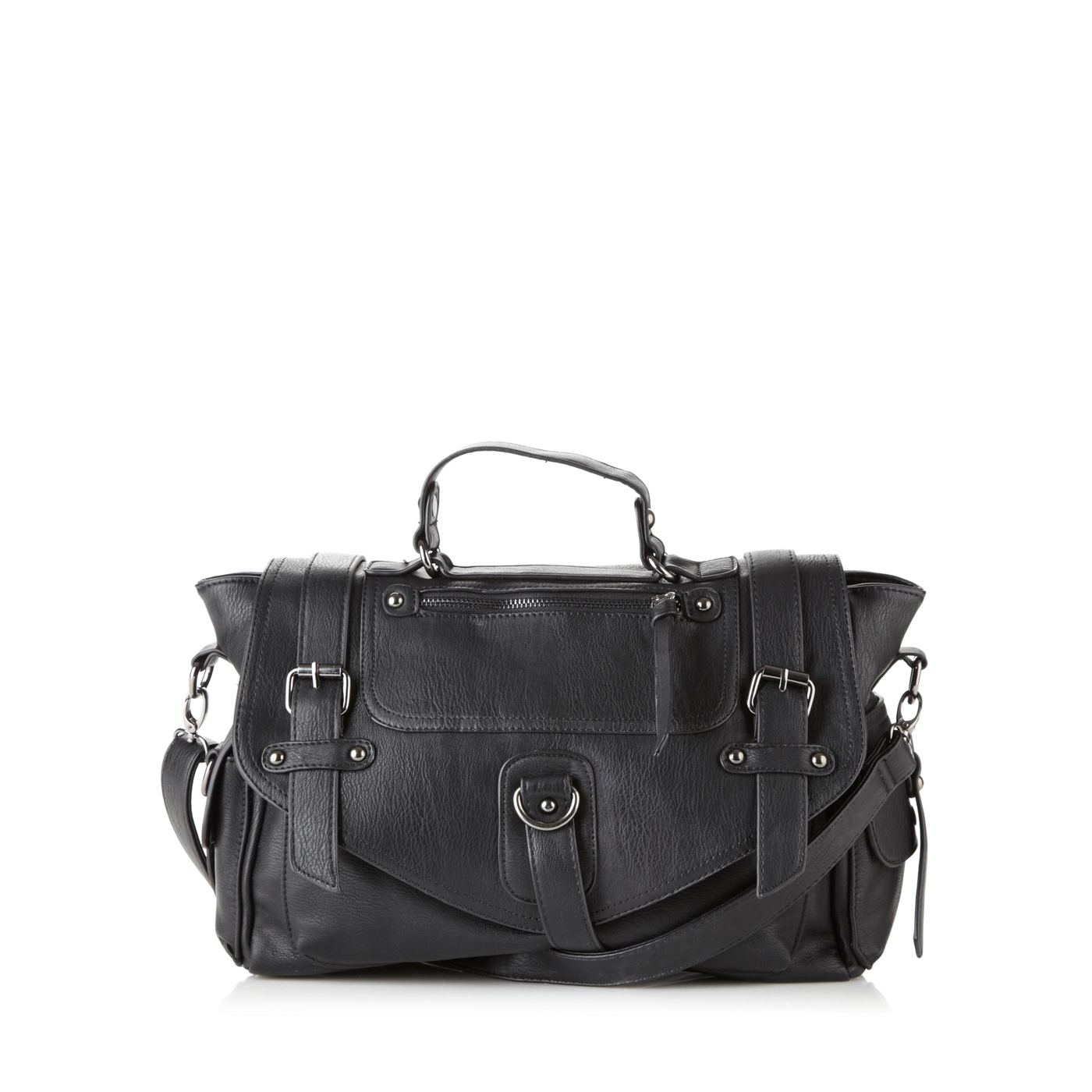 Call It Spring Black Anthericum satchel bag