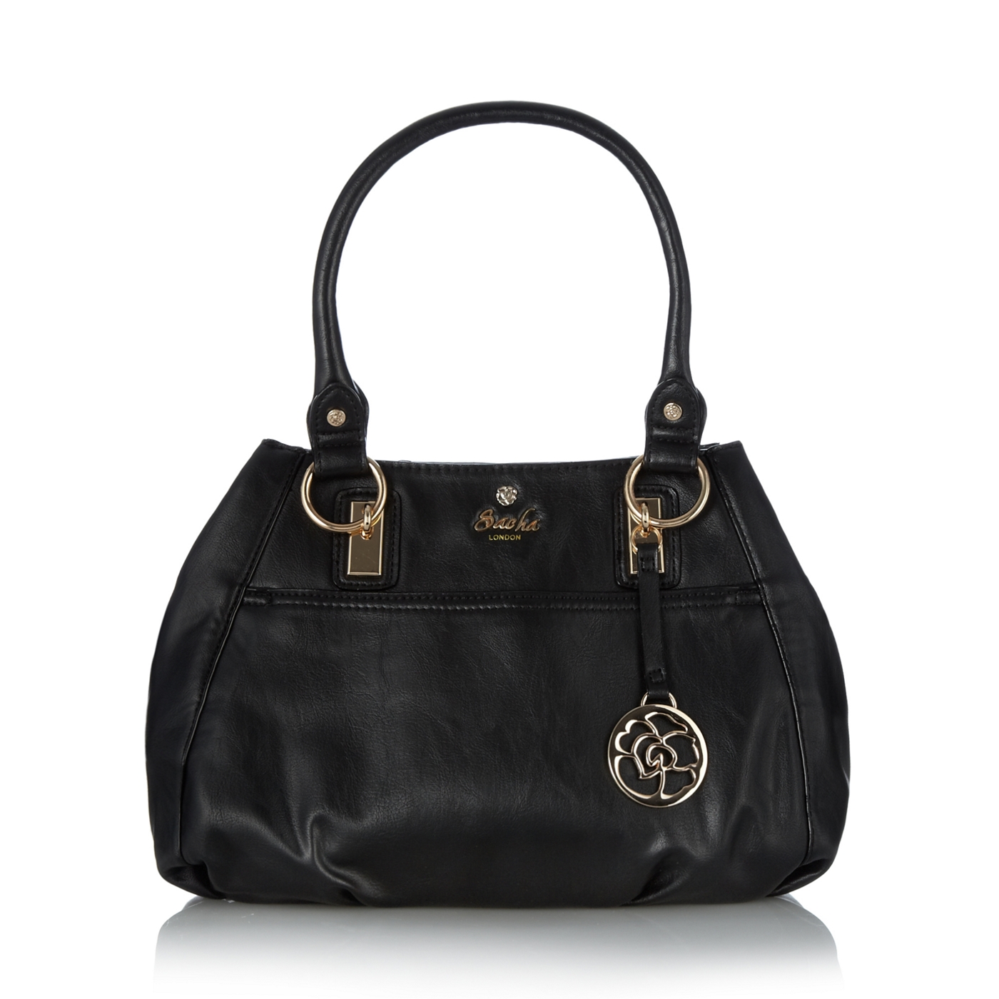 Sacha Black three compartment grab bag