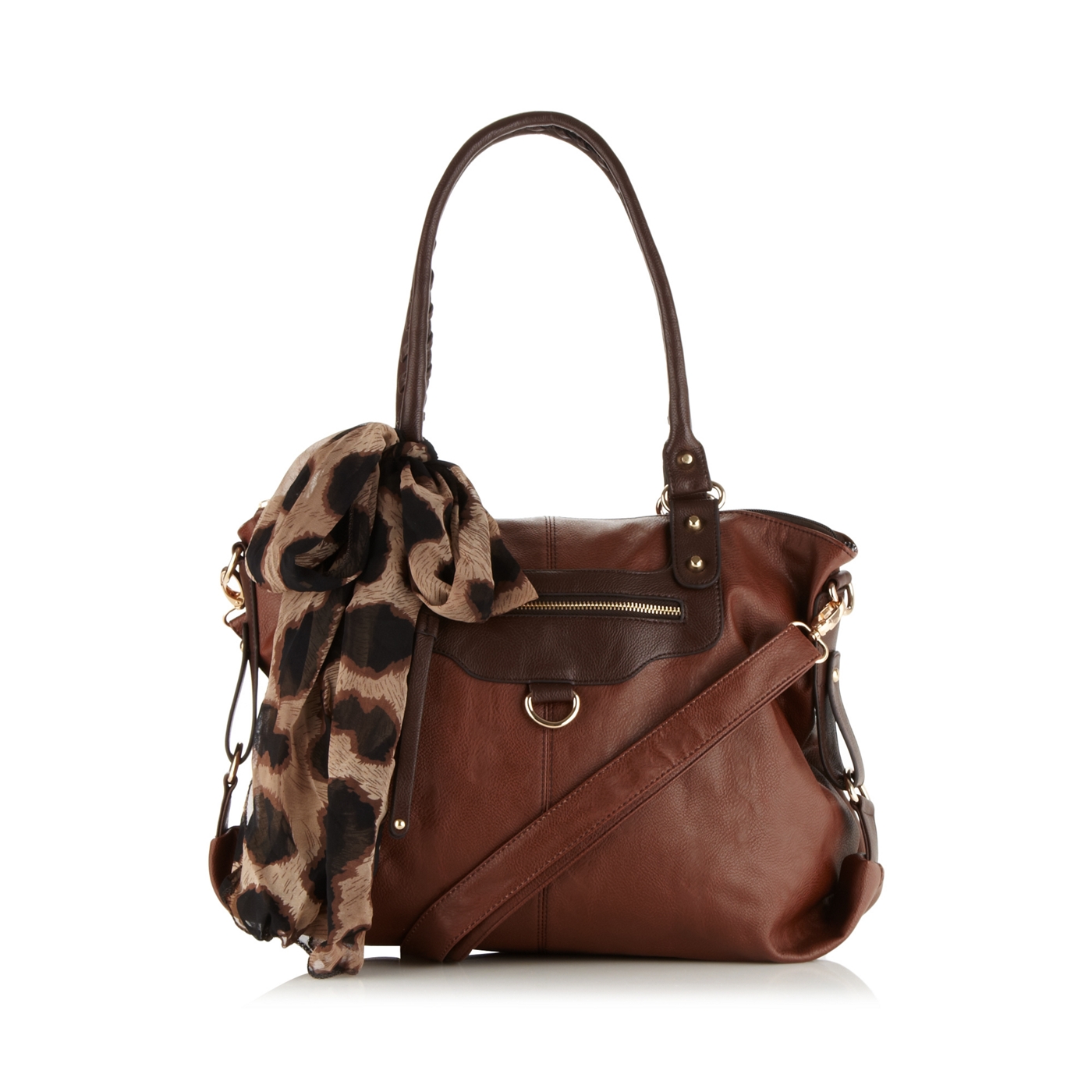 Call It Spring Brown ruescher shoulder bag