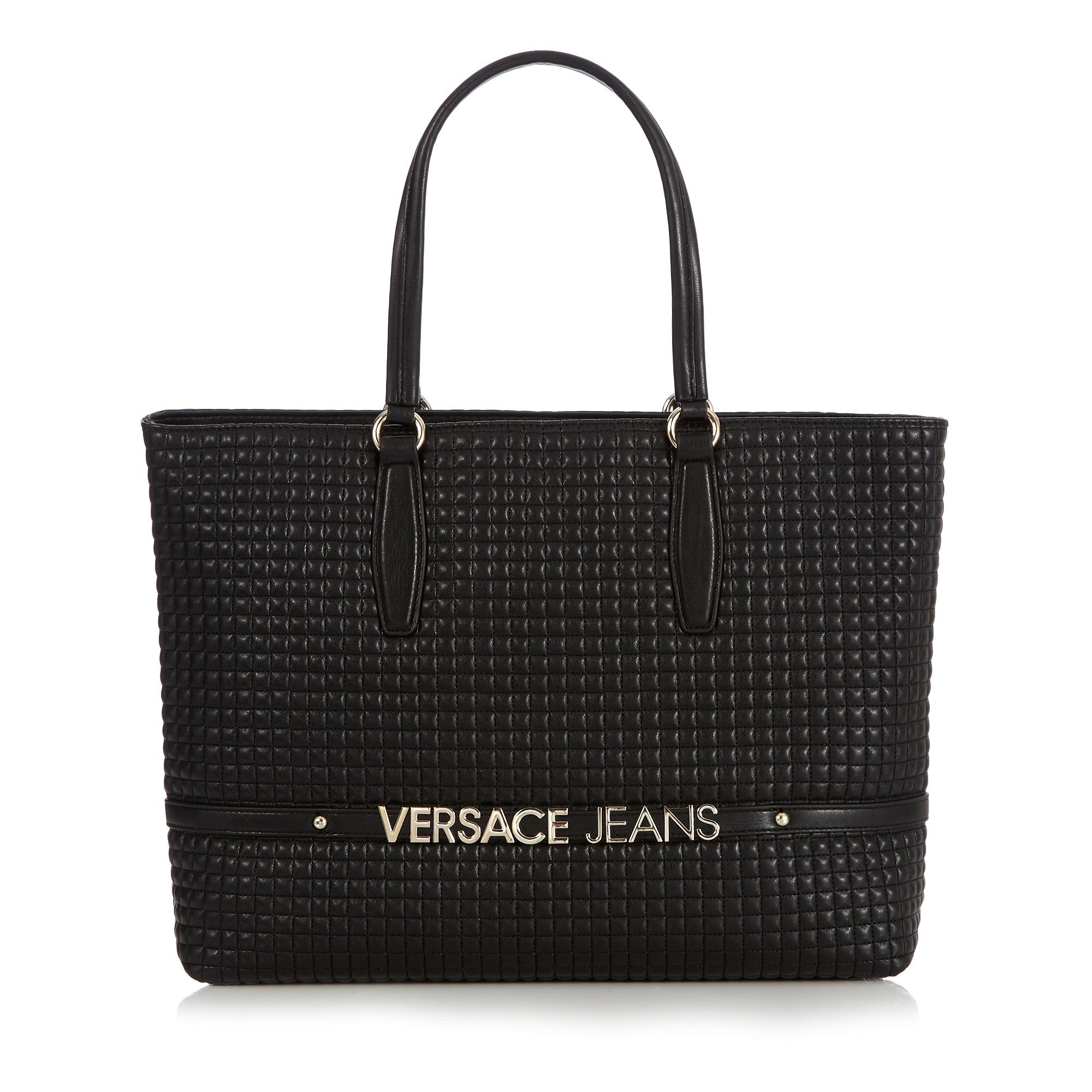 Versace Jeans Womens Black Quilted Shopper Bag From Debenhams | eBay
