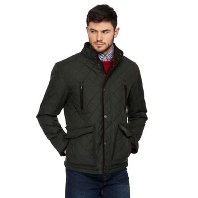 Maine New England - Big and tall khaki quilted jacket