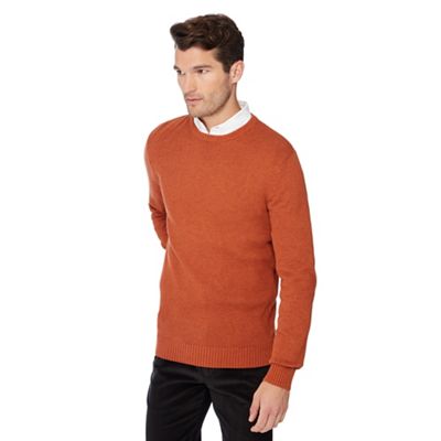 Maine New England - Dark orange crew neck jumper