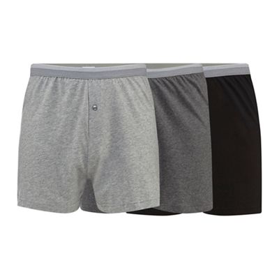The Collection - Big and tall pack of three assorted button boxers
