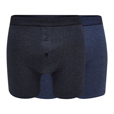RJR.John Rocha - Big and tall pack of two navy boxers