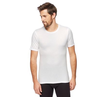 Maine New England - Big and tall white thermal t-shirt