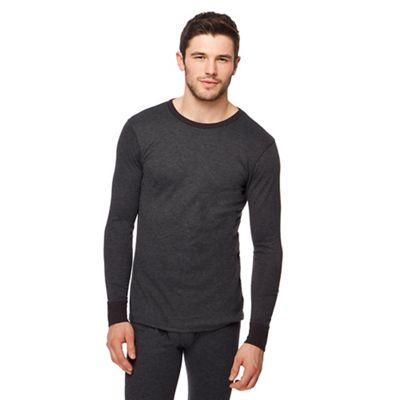 Maine New England - Black brushed thermal long sleeved top