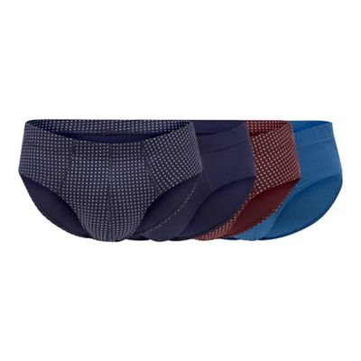 The Collection - Big and tall 4 pack assorted plain and patterned slips