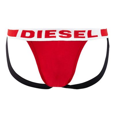 Diesel - Red cotton modal jockstrap