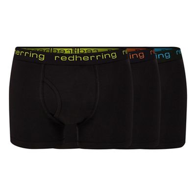 Red Herring - Pack of three black keyhole trunks