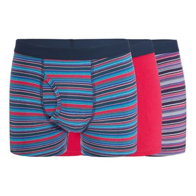 Red Herring - 3 pack pink stripe print keyhole trunks