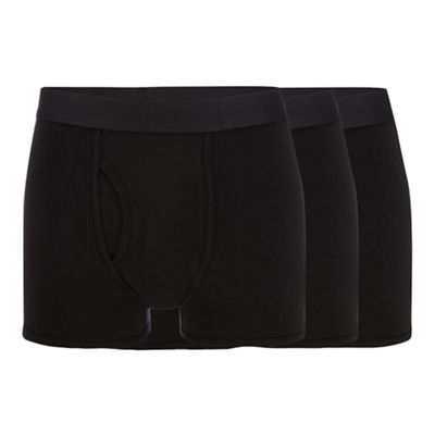 The Collection - Big and tall 4 pack black keyhole trunks