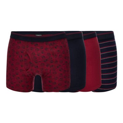 The Collection - Big and tall 4 pack assorted printed trunks