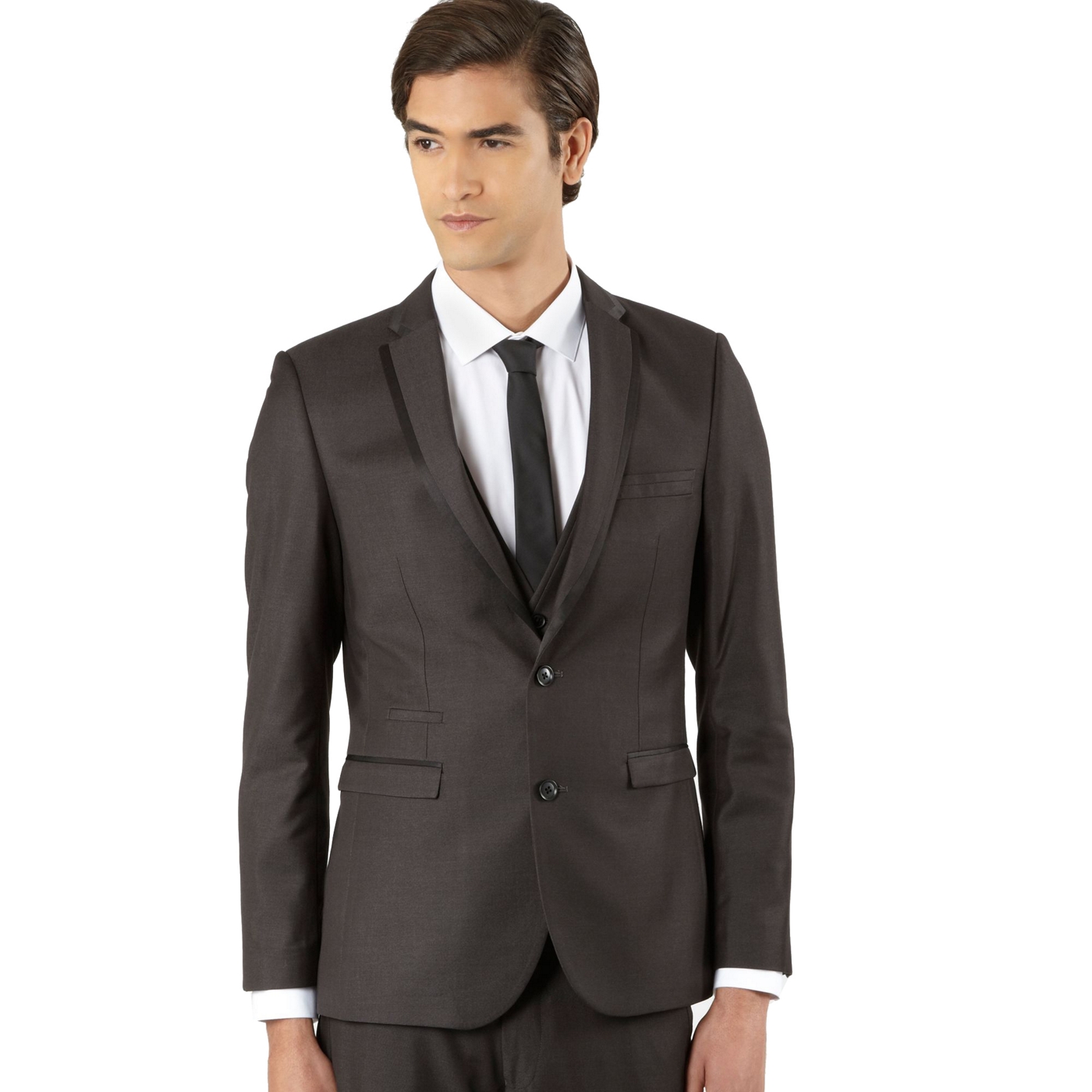 Thomas Nash Dark grey split seam suit jacket