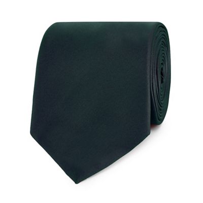 The Collection - Dark green slim tie