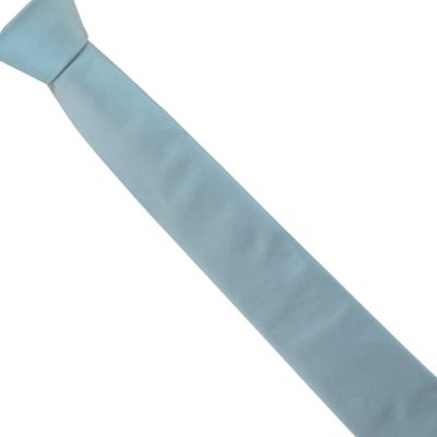 The Collection - Bright turquoise plain slim tie
