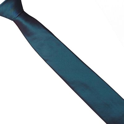 The Collection - Turquoise shimmer slim tie