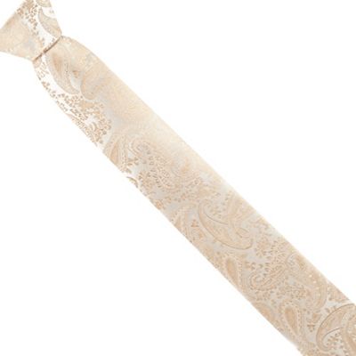 Black Tie - Gold paisley tie