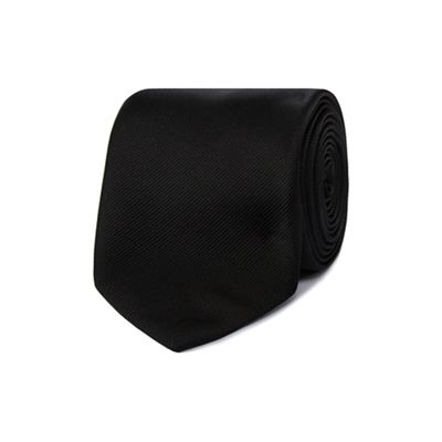 Black Tie - Black plain tie