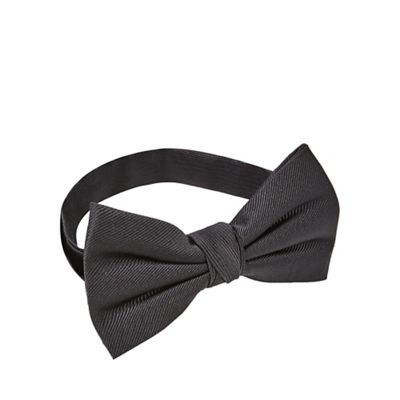 Black Tie - Black silk bow tie