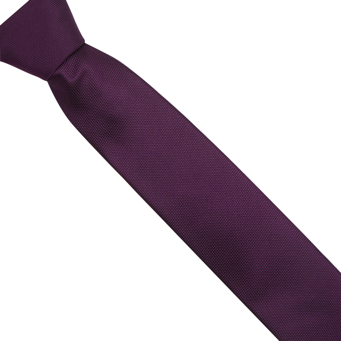 Red Herring Plum slim textured tie