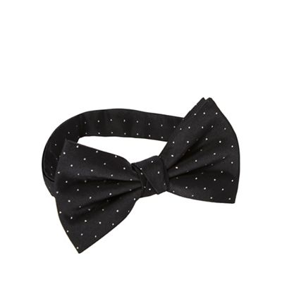 Black Tie - Black dotted bow tie